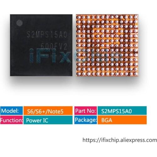 10pss/lot S2MPS15A0 For Samsung S6 G9200/S6+ G9250/NOTE 5 Big Power Supply IC/Large/Main Power Management Chip PMIC PM IC