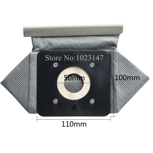 2* Vacuum Cleaner Bag Non Woven Bags 110mm*100mm Plastic tray Washable Dust Bag Replacement for Electrolux etc