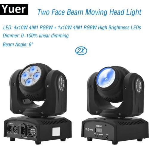 2Pcs/Lot High Brightness NEW Infinite Rotation Two Face Beam Moving Head Light DMX512 Wash Beam Disco DJ Stage Effect Lights