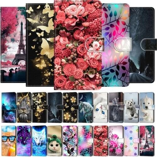 2021 Etui On For Samsung Galaxy S21 FE Case Wallet Flip Leather Case For Samsung S 21 Plus S30 Ultra S21Plus Cute Animal Phone C