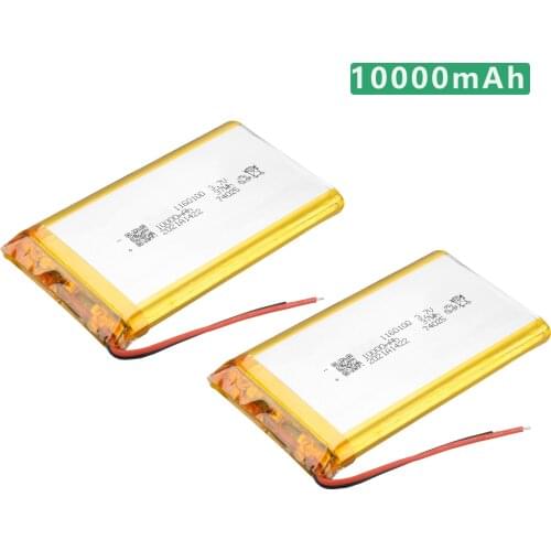 3.7V 10000mAh Lithium polymer Rechargeable Batteries For Tablet PC Power Bank MP4 Remplacement bateria
