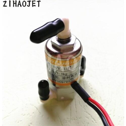 3pcs Good quality HY solenoid valve 3 way magnetic solenoid valve electro valves for solvent printer spare part