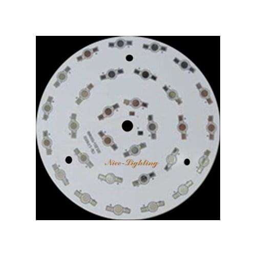 30W LED Aluminum Base Plate, 30x1w Anodized PCB, 150mm Diameter High Power Heat Sink Panel