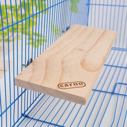 32*14cm Small Animal Rectangle Wooden Totoro Hamster Squirral Platform Natural Wooden Board Fixed Cage Nest jumping Climbing Toy