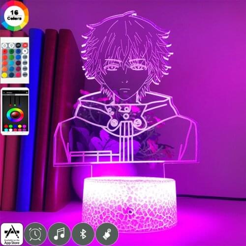 3d Led Night Light Hot Japanese Anime Tokyo Ghoul Kaneki Ken Figure for Children Bedroom Nightlamp Cool Kids Table Lamp Gifts