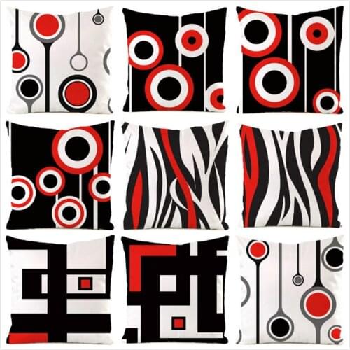 45cm*45cm **Abstract Art** Inimitated Silk Fabric Throw Pillow Covers Couch Cushion Cover Home Decorative Pillows Pillow Case