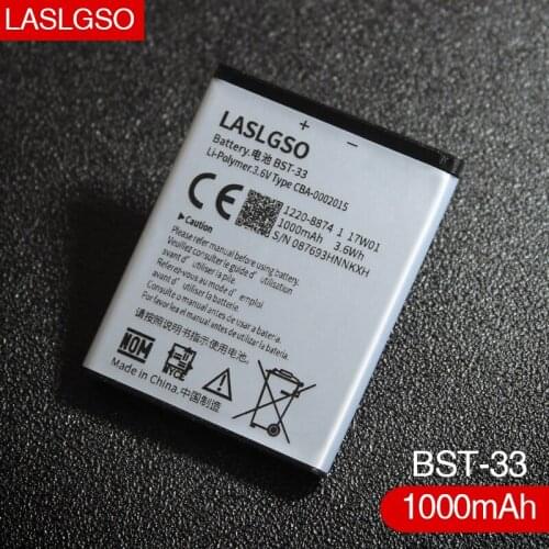 2pcs/lot Good Quality 3.7V BST-33 Battery For Sony Ericsson K530 K550 K630 K660i K790 K790i K800 K800i K810 K810i 1000mAh
