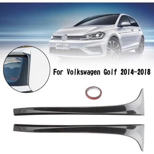 Artudatech Window Spoiler Side Wing Trim Cover Fit For VW Golf 7 Mk7 Mk7.5 14-18 Carbon Fiber Car Accessories