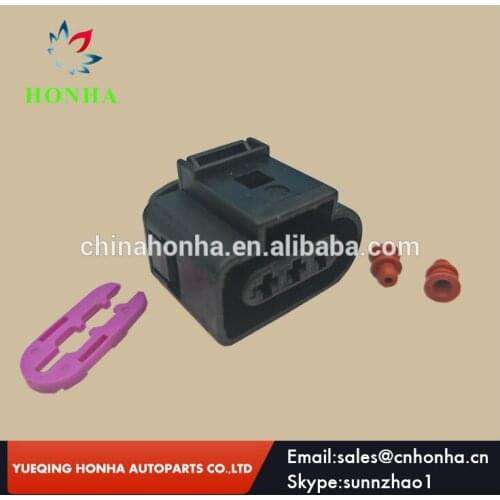 Free shipping 20/50/100 pcs/lots 3 Pin Automotive Wire Electrical 3.5mm Connector 1J0 973 723 1J0973723