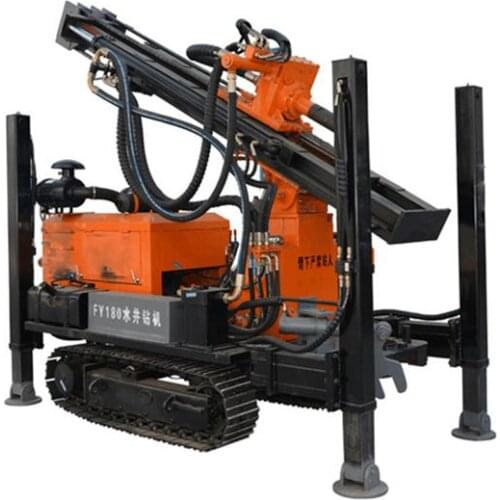 FYX180 130-219mm Drilling Diameter Full Hydraulic Vehicle Mounted Crawler Type Mounted Water Well Drilling Rig