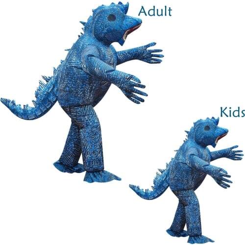 Kids Adult Dinosaur Cosplay Inflatable Prop Costume Terror Monster Unisex Funny Party Sets Halloween Carnival Spoofing Jumpsuits