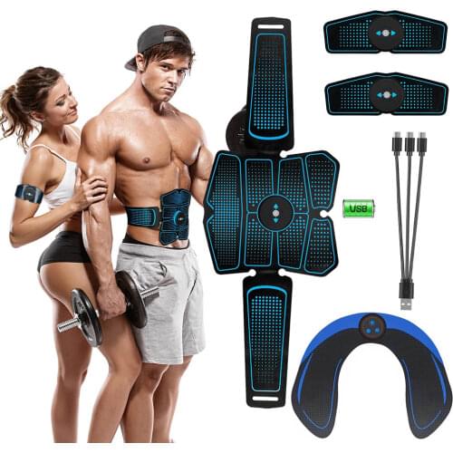 EMS Electrical Muscle Stimulator Press Machine Abdominal Belt Electrostimulation Fitness Slimming Abs Trainer Fitness Equipment