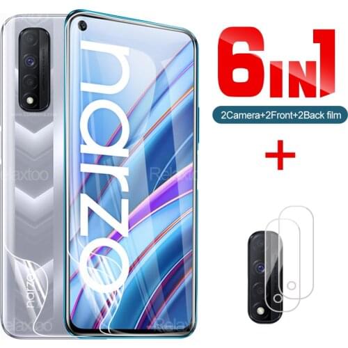 6in1 Hydrogel Film Protective For Oppo Realme Narzo 30 4G Back+Front+Camare Lens Protection Film For Narzo 30 4G Narzo30