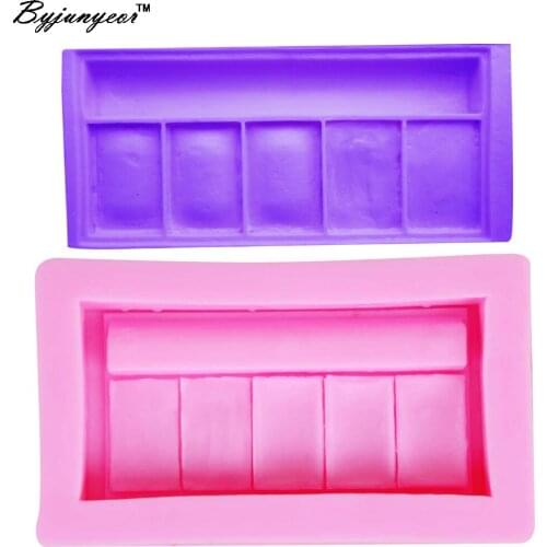 Byjunyeor M191 Epoxy UV Resin1 PC Silicone Mold Woman Makeup Cosmetic Lipstick Baking Fondant Cake Docarating Cooking Tool