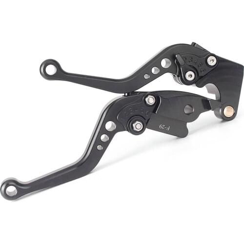 Motorcycle Adjustable Short Brake Clutch Levers for Honda 2003 2004 2005 2006 CBR600RR F5 & 2002 2003 CBR954RR Black Aluminum