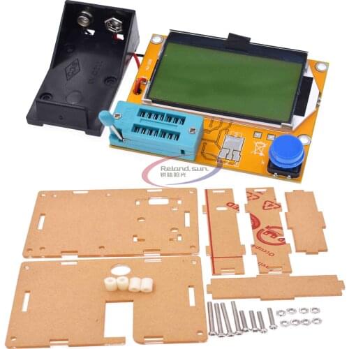 LCR-T4 Mega328 M328 Multimetr Transistor Tester ESR Meter Backlight Diode Triode Capacitance ESR Meter MOS PNP NPN LCR W/ CASE