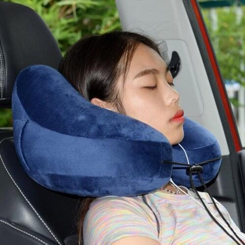 Inflatable Travel Airplane Pillow Compact Portable Head/Neck Support Cushion Outdoor Camping Pillows