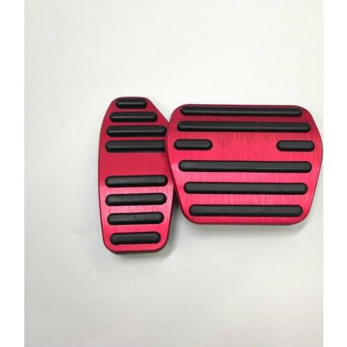Aluminum alloy Car Accelerator Gas Pedal Brake Pedal Cover Non Slip Pads AT For Nissan Kicks 2016 2017 2018 2019 Accessories