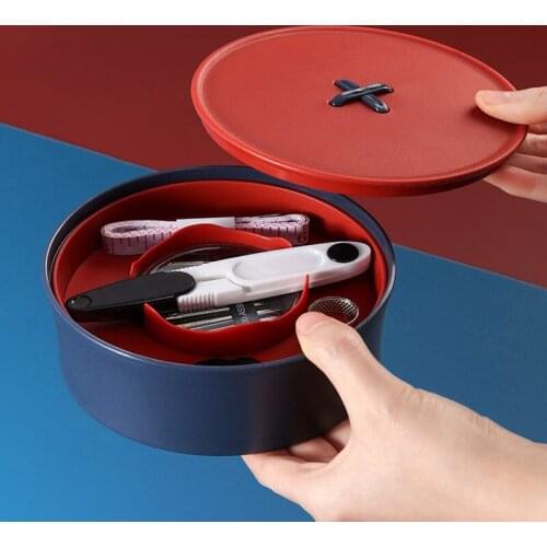 23pcs/set Portable Sewing Kit Tool Thread Scissor With Plastic Storage Box Home Diy Craft Sewing Accessories Needlework Set