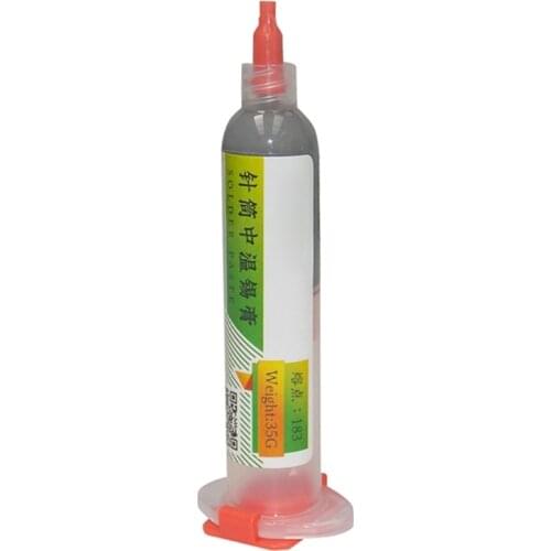 Solder Paste 100(Pa·S)20-38(um)Sn63Pb37 No-Clean Lead-Free Low Temperature Melts 183C 281F
