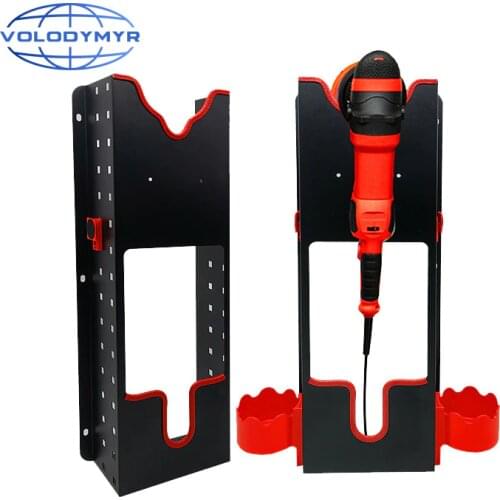 Car Polisher Holder Wall Mount Polishing Machine Bracket for Auto Care Tools Waxing Car Polishing Machine DA Polisher