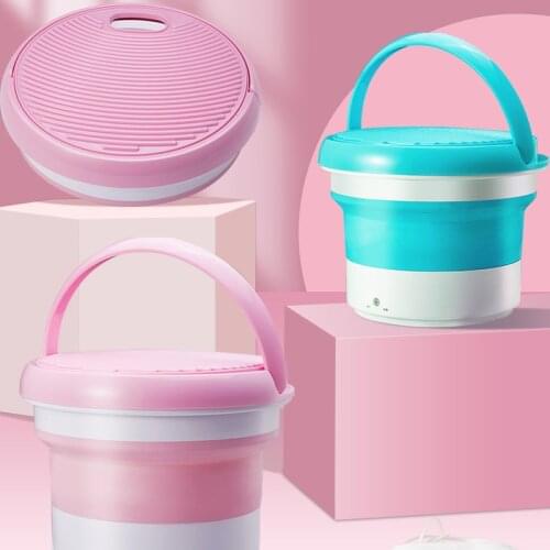 7L Portable Washing Machine Mini Foldable Washing Machine Folding Laundry Washer 15 Minutes Fast Cleaning for Socks Underwears