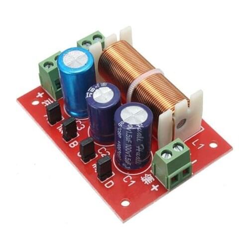 Ajustable Treble/Bass Frequency Divider 2 Way Speaker Audio Crossover Filters
