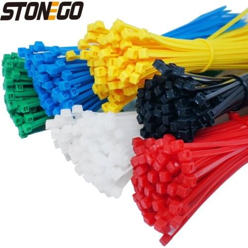 100 PCS 2.5mm*150mmSelf-Locking Nylon Wire Cable Zip Ties Cable Ties White Black Organiser Fasten Cable