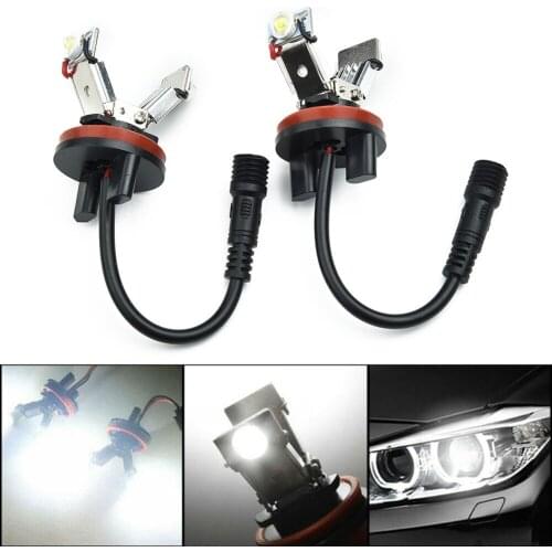 1 Pair LED Angel Eyes Marker Lights Bulbs LED Ring Marker Bulb H8 Angel Eyes Light For BMW E60 E61 E71 E70 LCI E90 E91 X5 X6 Z4