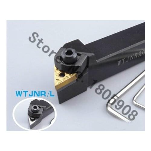 WTJNR2525M16 25*25*150mm CNC Turning Tool, Metal Lathe Cutting Tools,Lathe Machine Tools, External Turning Tool W-Type WTJNR/L