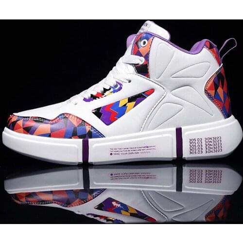 Damyuan Mens Womens Shoes Fashion Casual Sports Shoes Damping Mens High Top Basketball Shoes Non-slip Womens Sneakers