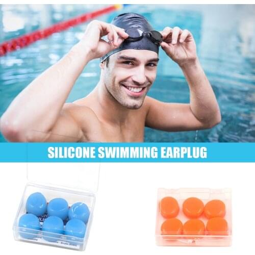 1Pair Soft Swimming Earplugs Water Protection Waterproof Silicone Diving Supplies Protection Ear Plug Pool Swim Dive Accessories