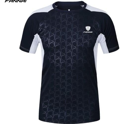 Summer Quick-Dry T-Shirt Men Elastic Professional Fitness Tops Tees Tight Running Gym Soccer Jersey Male Sportswear 3XL