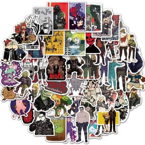 50Pcs Japanese Anime Dorohedoro Stickers For Skateboard Fridge Guitar Laptop Travel Luggage Toy Graffiti Decals Sticker