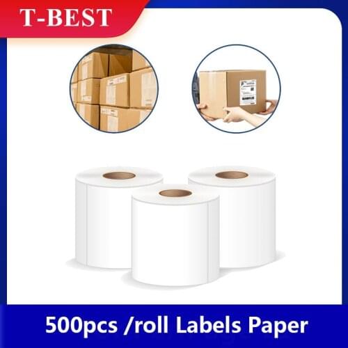 500pcs Thermal Shipping Labels Roll Shipping Package Thermal Printer All-Purpose Label Paper Sticker Self-adhesive for Express
