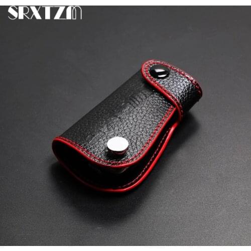 Cowhide Leather Car Key Case Cover Shell For Mercedes Benz W204 W203 W205 W211 C S E Class GLA GLK Keychain Accessories