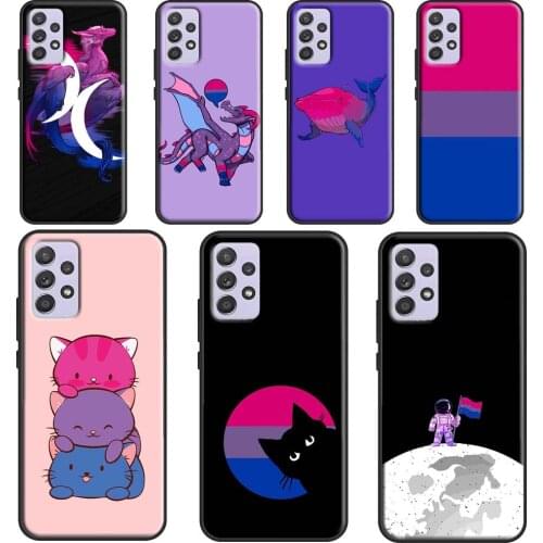 Bisexual Bi Pride Dragon Space LGBT Fundas For Samsung A51 A71 A41 A31 A11 A21S A12 A32 A42 A52 A72 A02 A10 A20 S A50 A70 Case