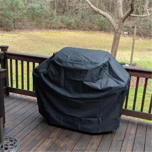 S/M/L/XL Black Waterproof BBQ Cover BBQ Accessories Grill Cover Anti Dust Rain Gas Charcoal Electric Barbeque Grill 4 Sizes