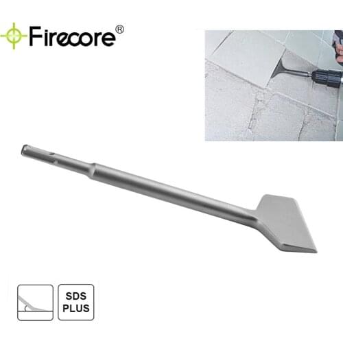 FIRECORE SDS-plus 3-In Wide Chisel Cranked Angled Bent Electric Hammer Tile Removal Chisel Scraper Bits(3" X 10")
