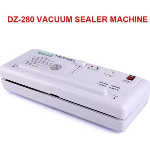 DZ-280 Electric Vacuum Heat Sealing Machine Food Packing Sealers Plastic Bag dry food vacuum packager Kitchen Appliances saver