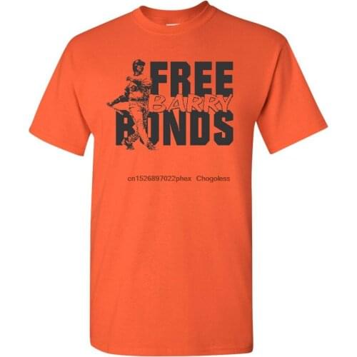 Free Barry Bonds Hall of Fame Mens Tee Shirt 1751