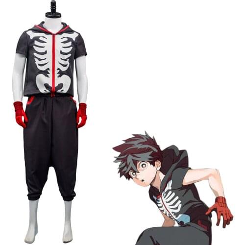 Anime Kemono Jihen Kabane Kusaka Cosplay Costume Top Pants Outfits Halloween Carnival Suit