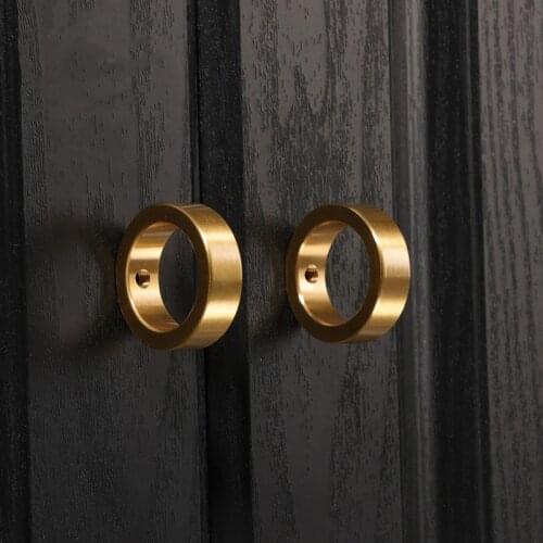 Brass Furniture Knob Wardrobe Cupboard Cabinet Handle Door Pulls Gold Dresser Drawer Knob Hardware