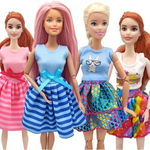 Fashion Clothes for Barbie Doll Toys for Girls Doll Accessories Fashion Doll Clothes Dress for dolls Toys for Children Gift