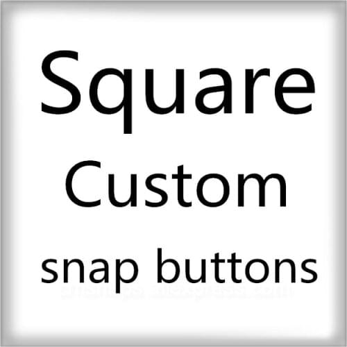 New Personalized Photo Custom pictures 20mm/25mm Square glass cabochon snap buttons Making findings for DIY snap jewelry
