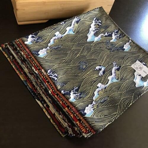 New geisha fan red crowned crane Japanese style wrapping cloth child furoshiki handkerchiefs Flower traditional fabric 1017E
