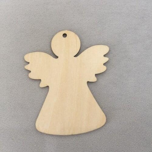 Christmas crafts X-mas-set Angels made of wood