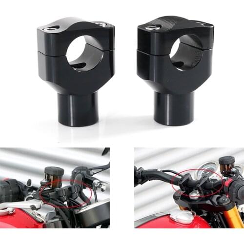 Motorcycle Handle Bar Riser Handlebar Risers 25.4mm Handlebar Fit For Harley Davidson CNC Aluminum