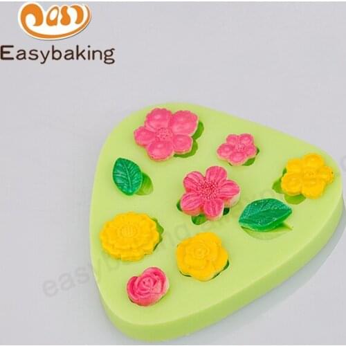 Silicone Cupcake Decorate Mold Various Flowers & Leaves Shaped Cake Tools Easy Making Cookies Candy Superior Quality