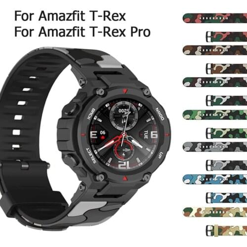 Suitable for Xiaomi amazfit T-Rex Pro silicone strap for Huami amazfit T-Rex replacement strap, wrist strap, bracelet, bracelet